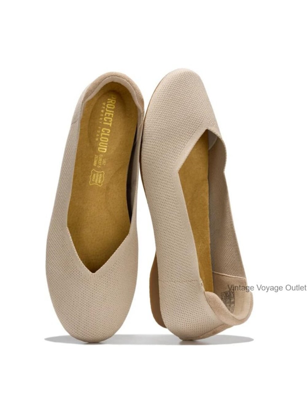 Women's Ballet Flats Memory Foam Slip On Breathable Non-Slip Comfortable